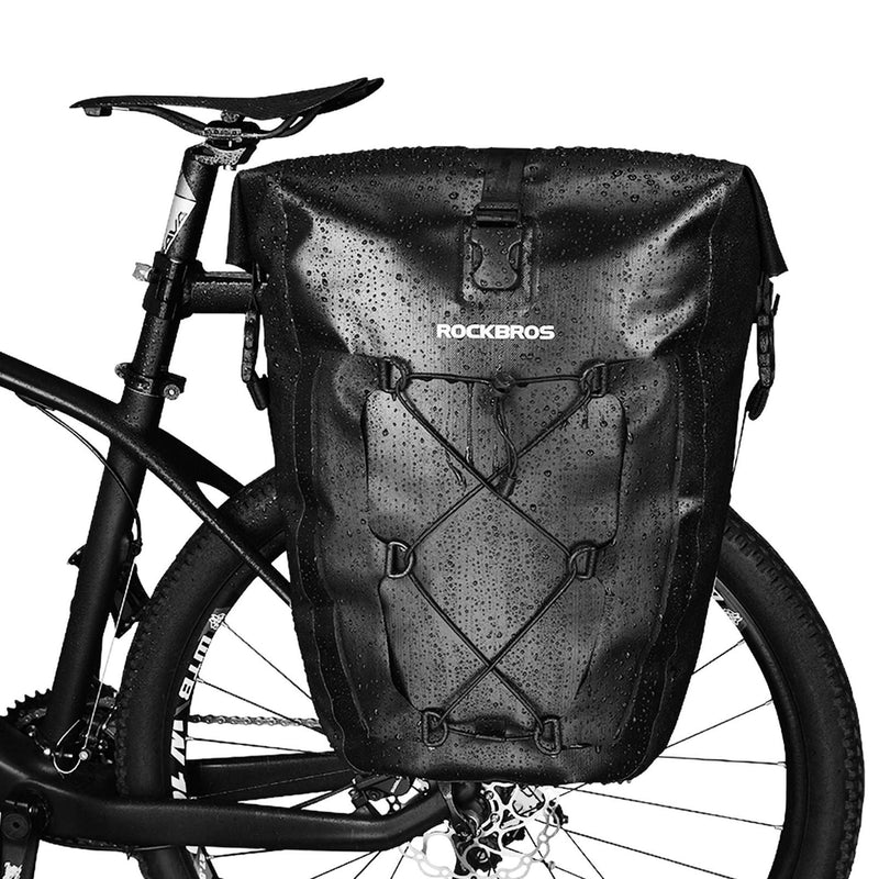 Load image into Gallery viewer, ROCKBROS Waterproof 27L Large Capacity Bike Rear Rack Bicycle Pannier Bag Waterproof
