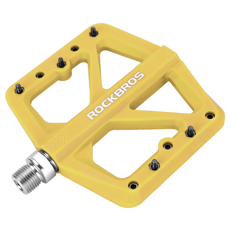 Load image into Gallery viewer, ROCKBROS Mountain Bike Pedals Lightweight Nylon DU Bearing 9/16" MTB Flat Bike Pedals
