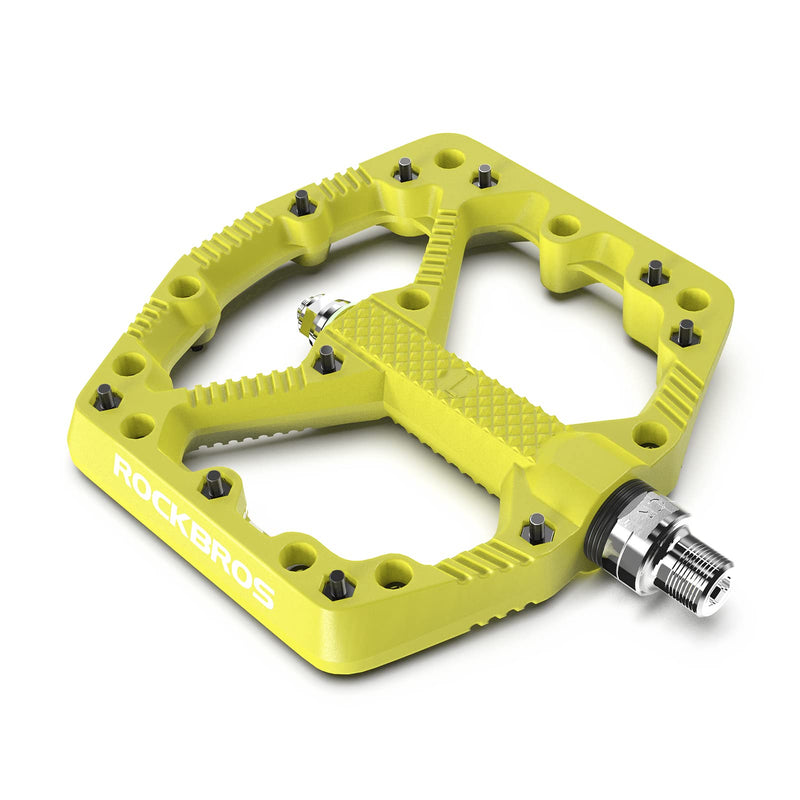 Load image into Gallery viewer, ROCKBROS Mountain Bike Pedals Flat MTB Pedals Nylon Fiber Bicycle Platform Pedals
