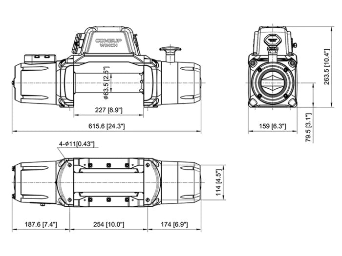 Load image into Gallery viewer, LFD Off Road SOLO 9.5rs Winch
