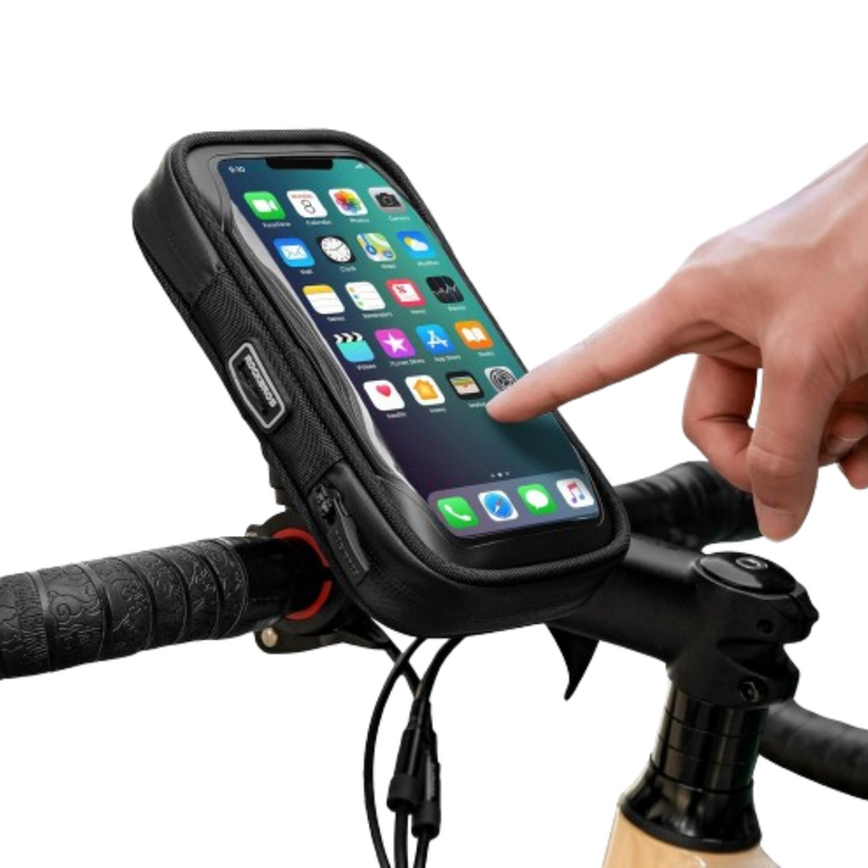 Load image into Gallery viewer, ROCKBROS Motorcycle Phone Mount Waterproof Handlebar Bag Phones Below 6.8”
