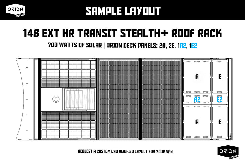Load image into Gallery viewer, Ford Transit Stealth+ Roof Rack
