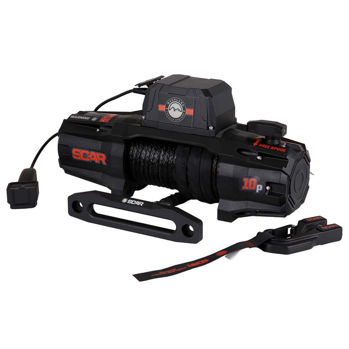 Overland Vehicle Systems SCAR 10S - 10,000 Lbs. Rated Synthetic Rope Winch