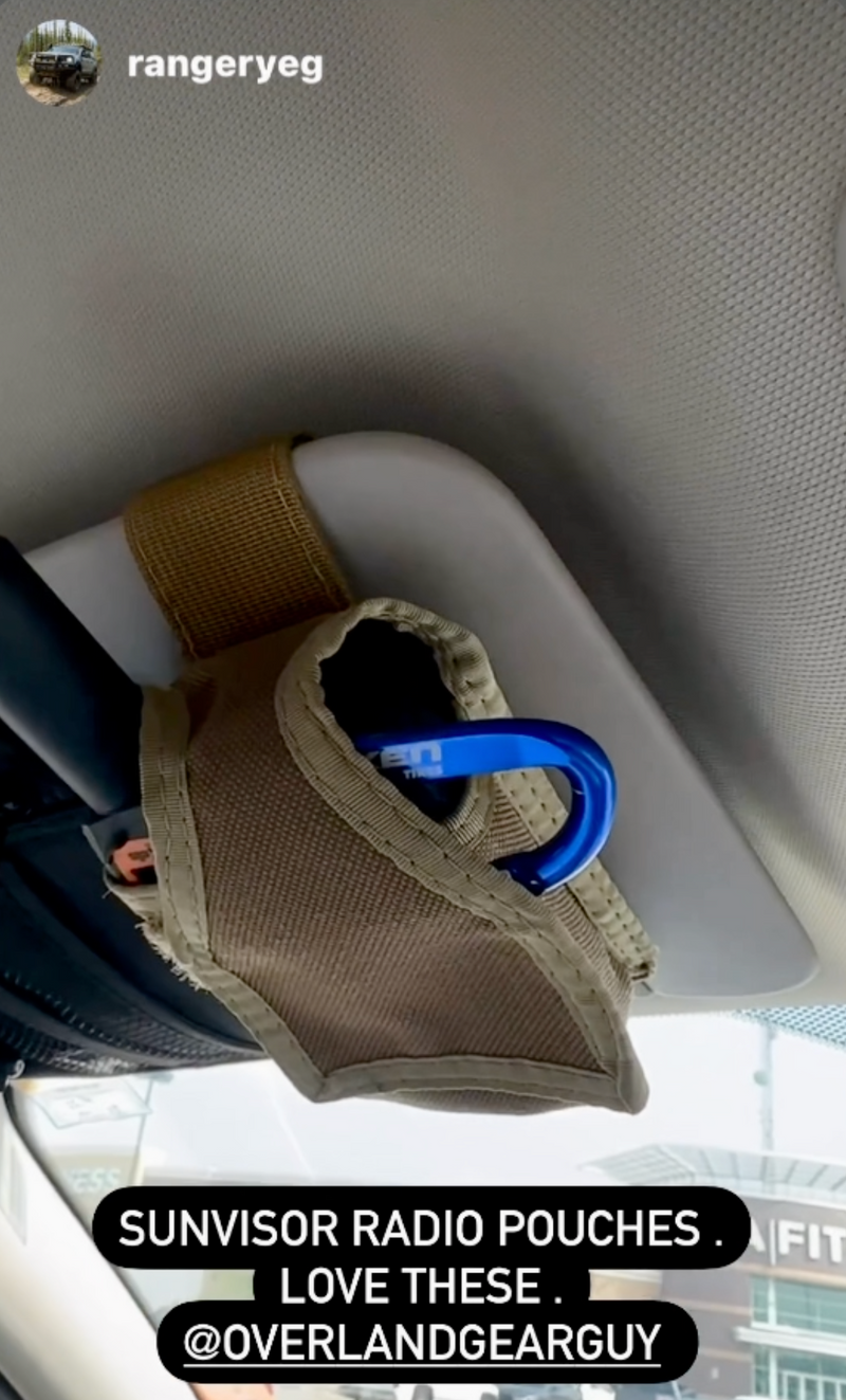 Load image into Gallery viewer, INEOS Grenadier Sun Visor Radio Pouch
