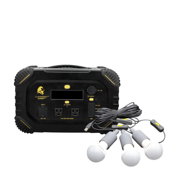 Load image into Gallery viewer, Lion Energy Summit - Bluetooth Portable Generator Kit (665Wh LiFePO4, 530W AC)
