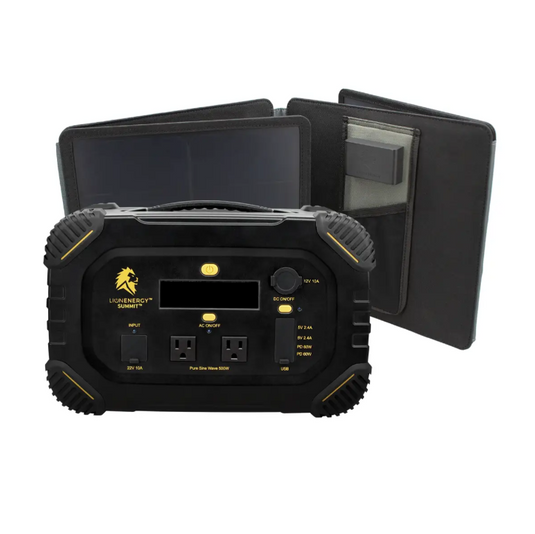 Lion Energy Summit - Bluetooth Portable Generator Kit (665Wh LiFePO4, 530W AC)