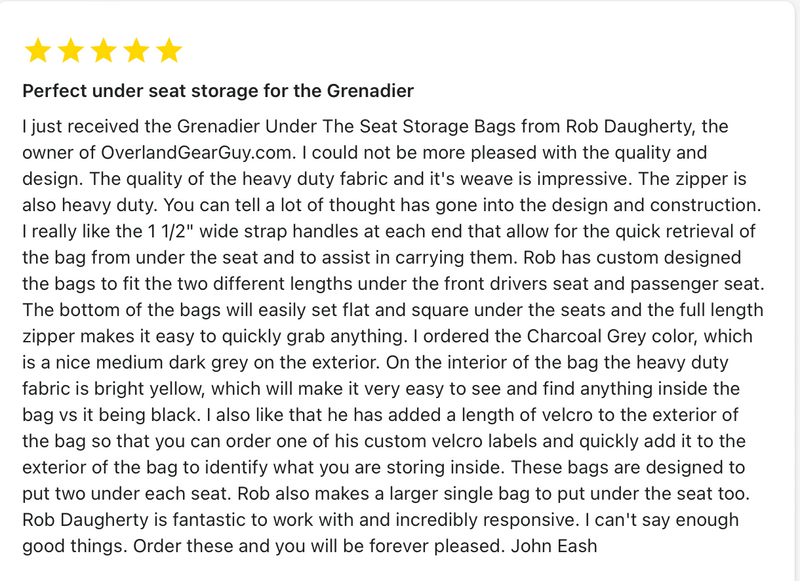 Load image into Gallery viewer, INEOS Grenadier Under Seat Storage Bags (Pair)
