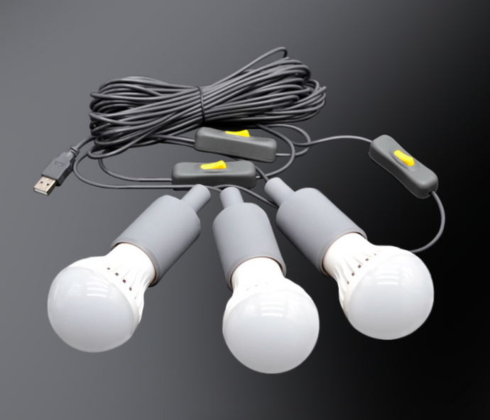 Lion Energy 3 LED Light Bulb String