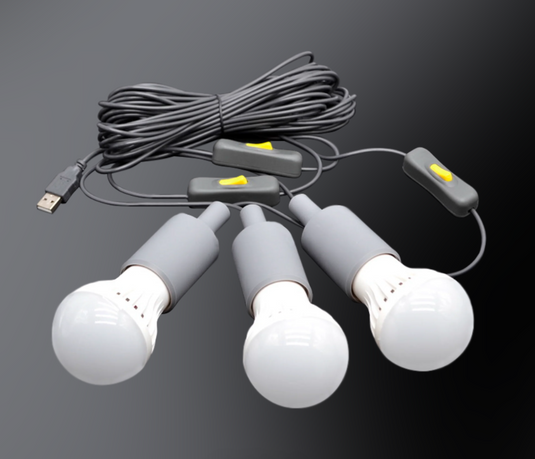 Lion Energy 3 LED Light Bulb String