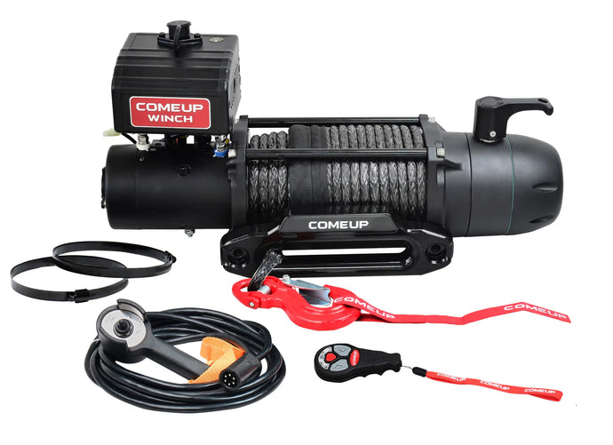 LFD Off Road SEAL Slim 9.5rs 12V Winch W/ Synthetic Rope & Wireless Remote