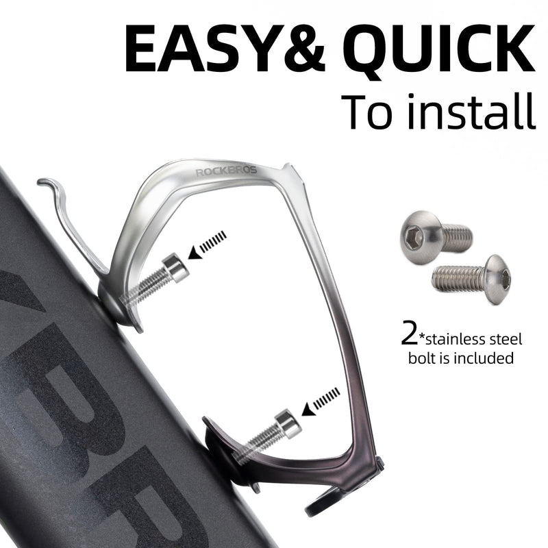 Load image into Gallery viewer, ROCKBROS Lightweight Aluminum Bike Water Bottle Cage Secure Adjustable Holder for Cycling
