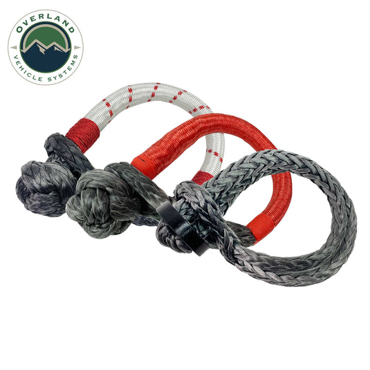 Overland Vehicle Systems Soft Shackle 7/16" 41,000 Lb. With Loop & Abrasive Sleeve - 23" With Storage Bag
