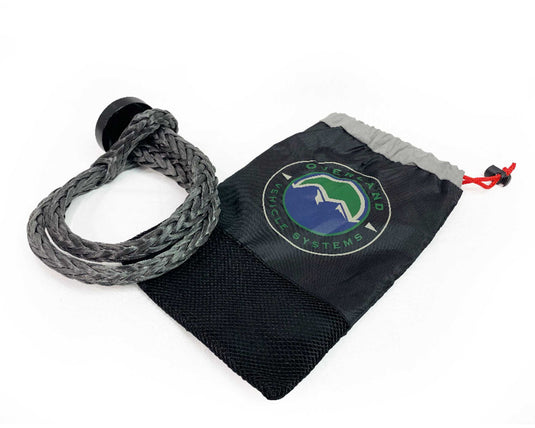 Overland Vehicle Systems Soft Shackle With Collar - 22" Long 7/16" Thick 41,000 Lb. With Storage Bag