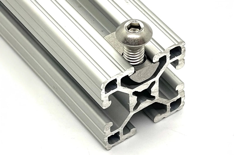 Load image into Gallery viewer, 15S Roll-In T-Nuts w/ Ball Spring &amp; Alignment Grooves - Stainless Steel (5/16-18 &amp; 1/4-20 Thread)
