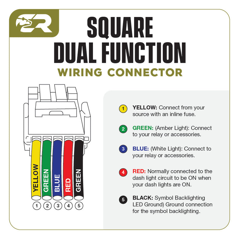 Load image into Gallery viewer, Square Style Dual Function Toyota OEM Style "AMBER &amp; WHITE" Switch
