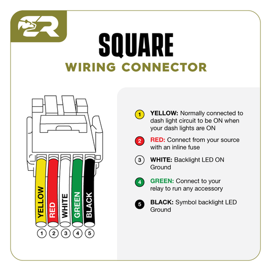 Toyota OEM Square Style inchREAR LIGHTSinch Switch