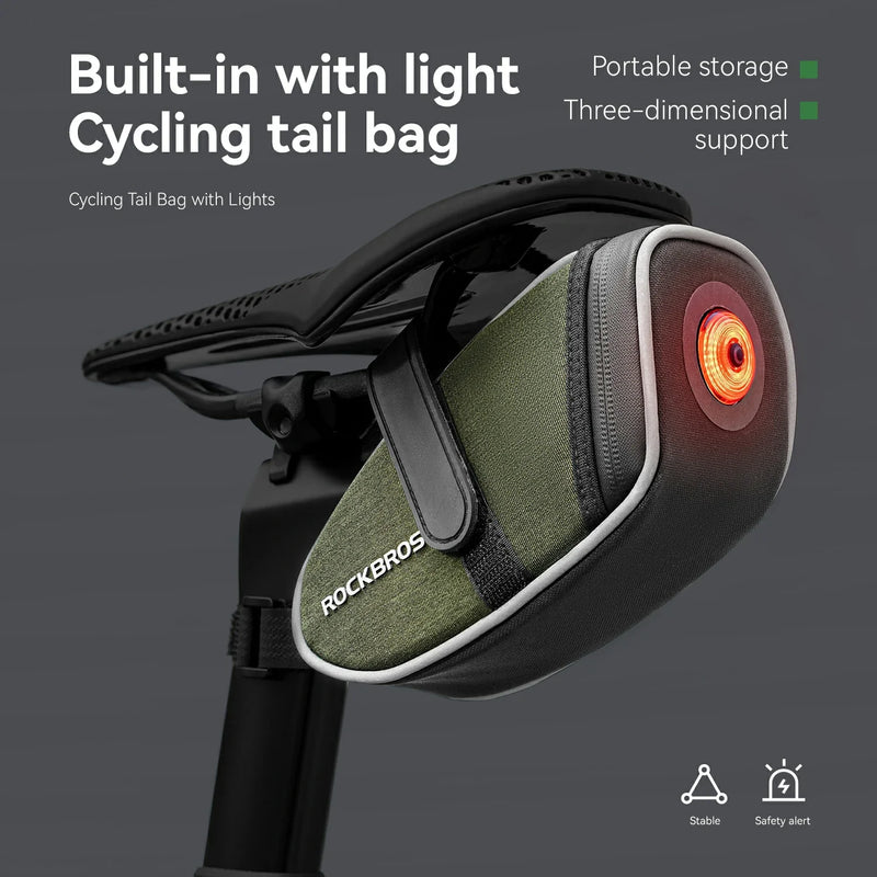 Load image into Gallery viewer, Multifunctional Cycling Tail Bag With Light
