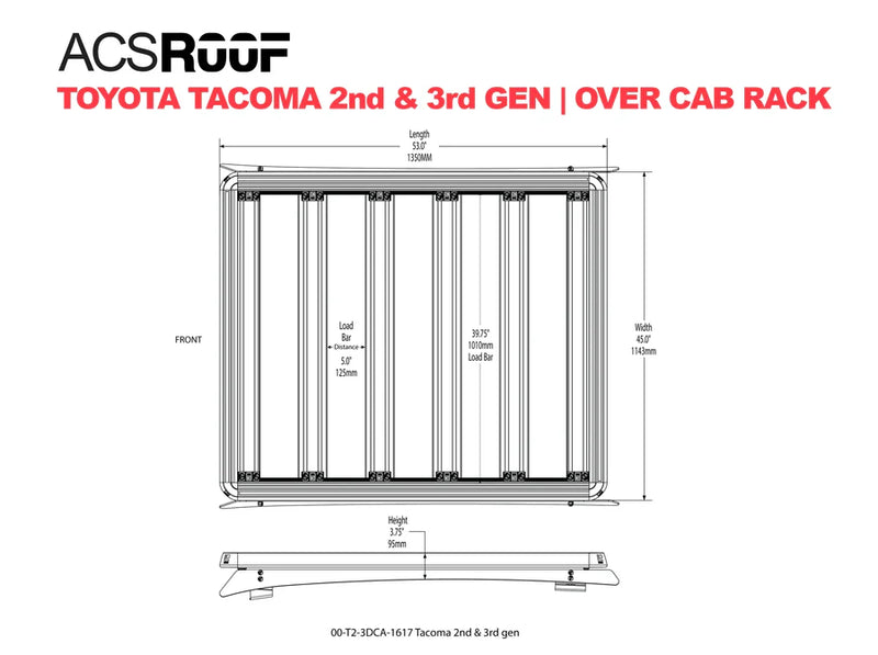 Load image into Gallery viewer, Leitner ACS ROOF | Over Cab Platform Rack for TOYOTA TACOMA GEN 2&amp;3
