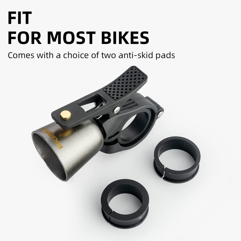 Load image into Gallery viewer, ROCKBROS Classic Brass Bike Bell Loud Easy Install Fits Most Handlebars

