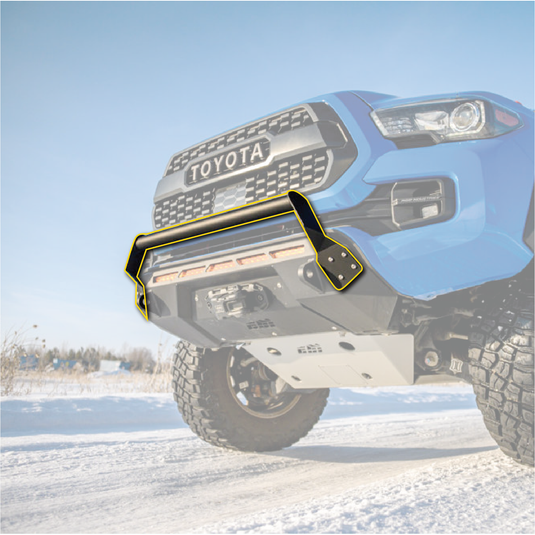 CBI Off Road Toyota Tacoma Covert Bolt-on Bull Bar | 2016-2023