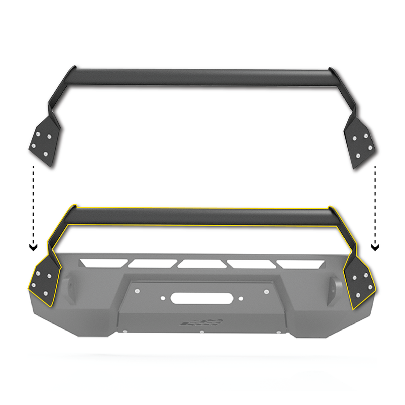 Load image into Gallery viewer, CBI Off Road Toyota Tacoma Covert Bolt-on Bull Bar | 2016-2023
