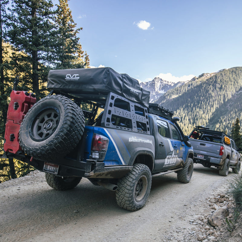 Load image into Gallery viewer, CBI Off Road Toyota Tacoma Roof Rack Height Bed Rack | 2005-2023
