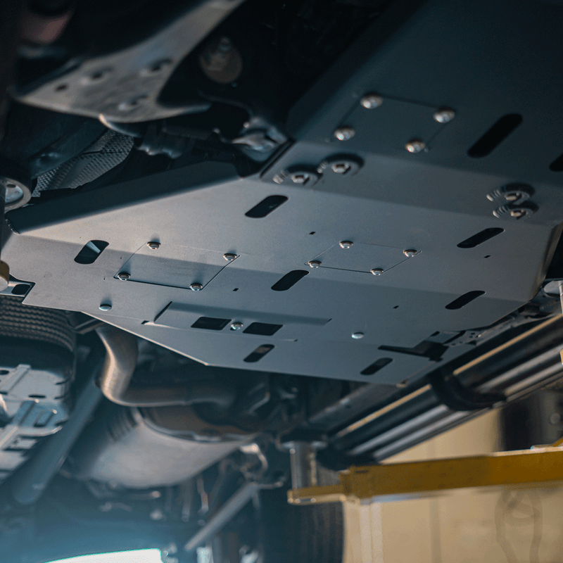 Load image into Gallery viewer, 2025+ Toyota 4Runner Cat Shield &amp; Transmission Skid Plate - Hybrid/Non-Hybrid | Cali Raised LED
