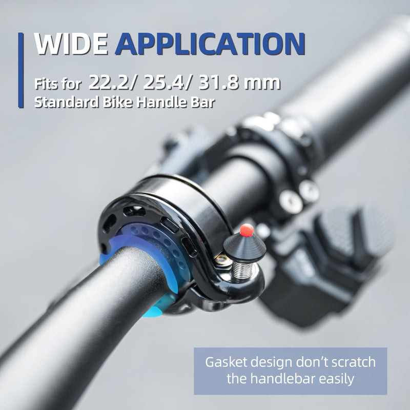 Load image into Gallery viewer, ROCKBROS Hidden Bike Bell Clear Loud Sound 22.2/25.4/31.8mm Bars 100DB Bike Horn
