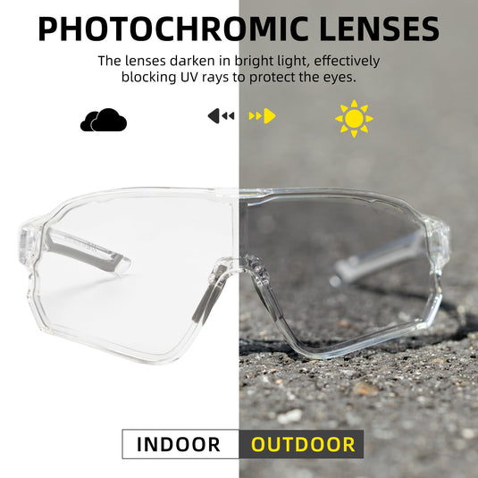 Thickened PC Lens Photochromic Sunglasses (UV400)