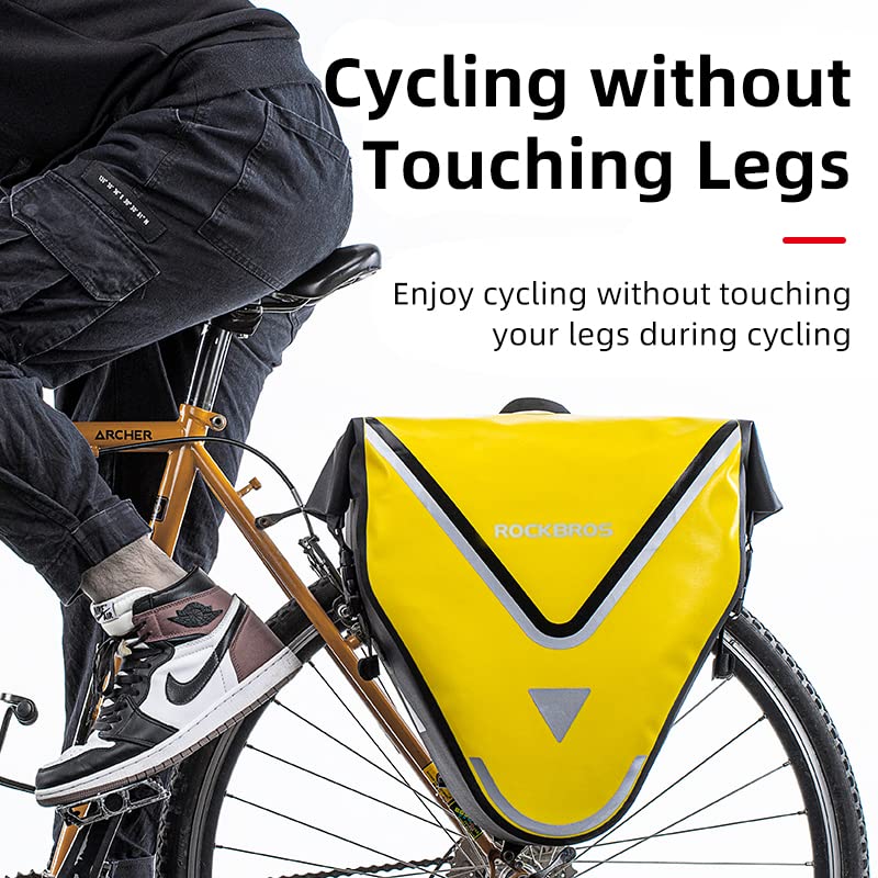 Load image into Gallery viewer, ROCKBROS 20L Triangle Waterproof Bike Rear Rack Pannier Bag for Grocery Touring Cycling
