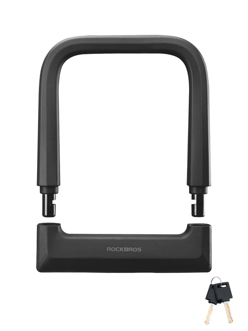 Load image into Gallery viewer, ROCKBROS Bike Lock Set Heavy Duty Bike U Lock with 4 Ft Security Steel Cable
