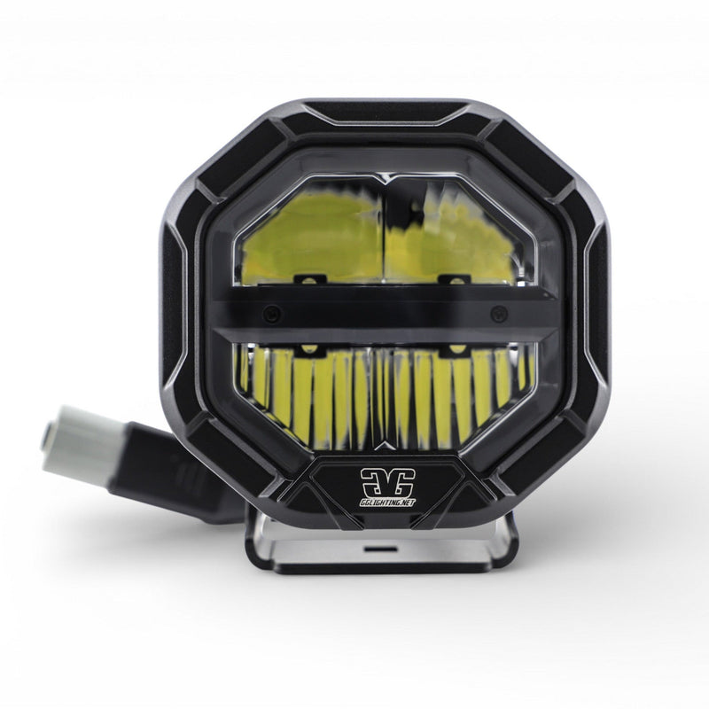 Load image into Gallery viewer, U-Con Interlocking Off Road LED Pod With Amber or White DRL Running Light
