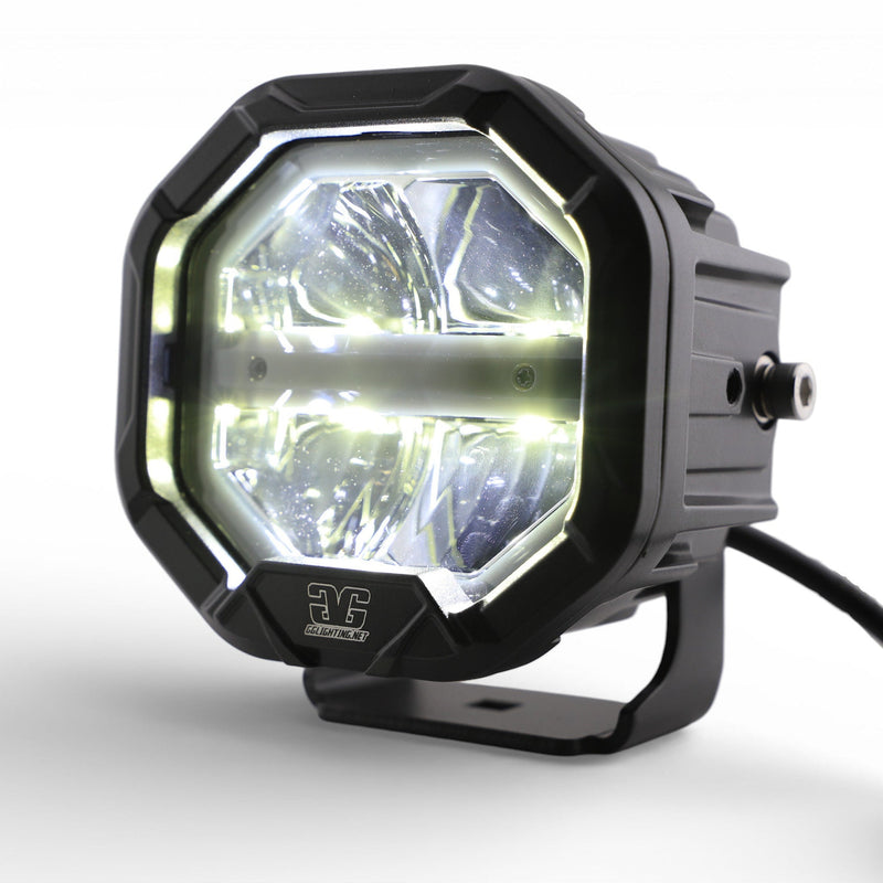Load image into Gallery viewer, U-Con Interlocking Off Road LED Pod With Amber or White DRL Running Light

