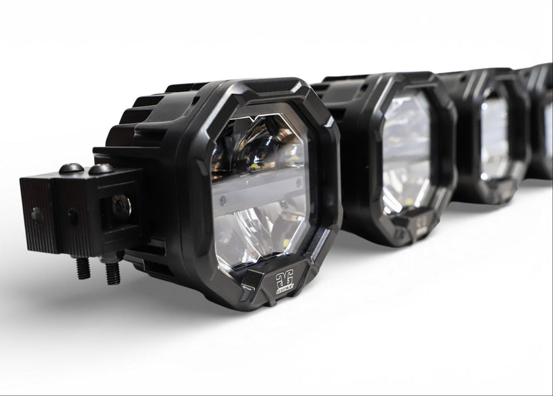 Load image into Gallery viewer, 9 Light U-Con Interlocking Off Road LED Pod With Amber or White DRL Running Light
