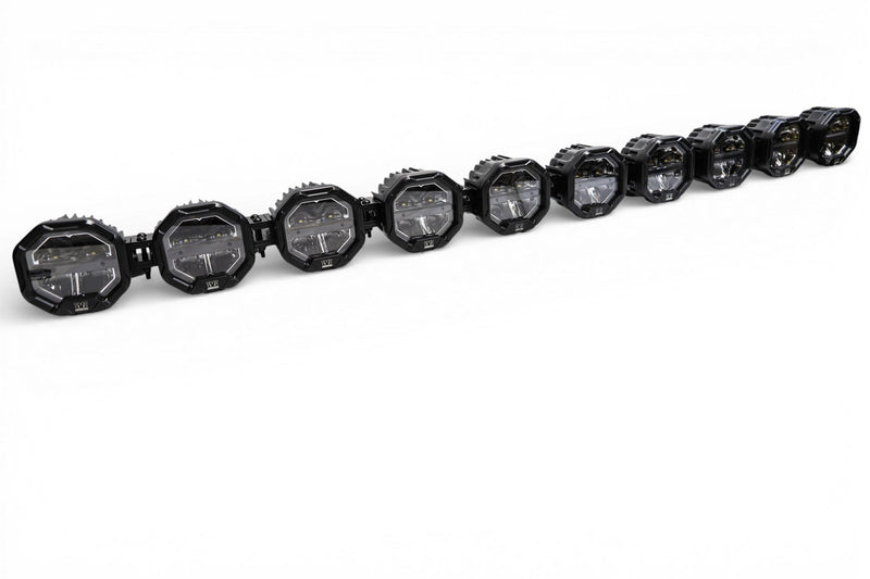 Load image into Gallery viewer, 10 Light U-Con Interlocking Off Road LED Pod With Amber or White DRL Running Light

