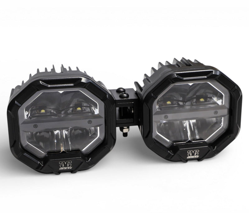 Load image into Gallery viewer, 2 Light U-Con Interlocking Off Road LED Pod With Amber or White DRL Running Light

