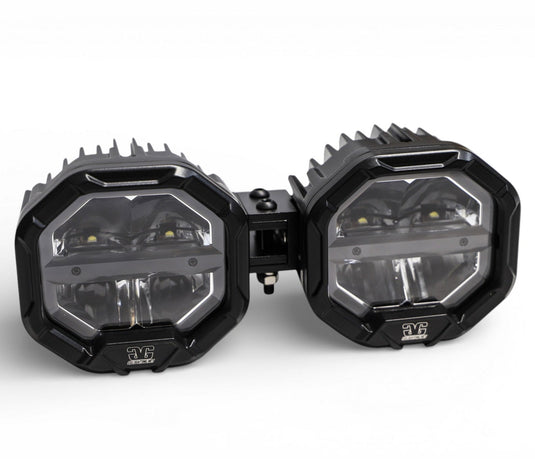 2 Light U-Con Interlocking Off Road LED Pod With Amber or White DRL Running Light