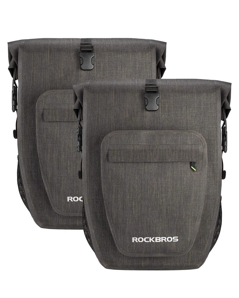 Load image into Gallery viewer, ROCKBROS 27L Waterproof Bike Pannier Bag Grocery Touring Cycling Large Capacity Rear Rack Bag

