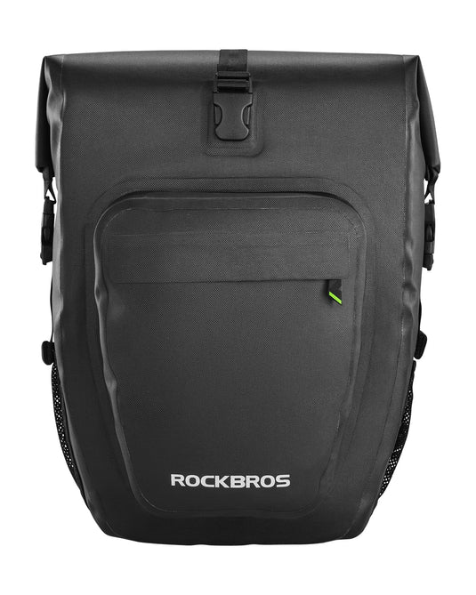 ROCKBROS 27L Waterproof Bike Pannier Bag Grocery Touring Cycling Large Capacity Rear Rack Bag