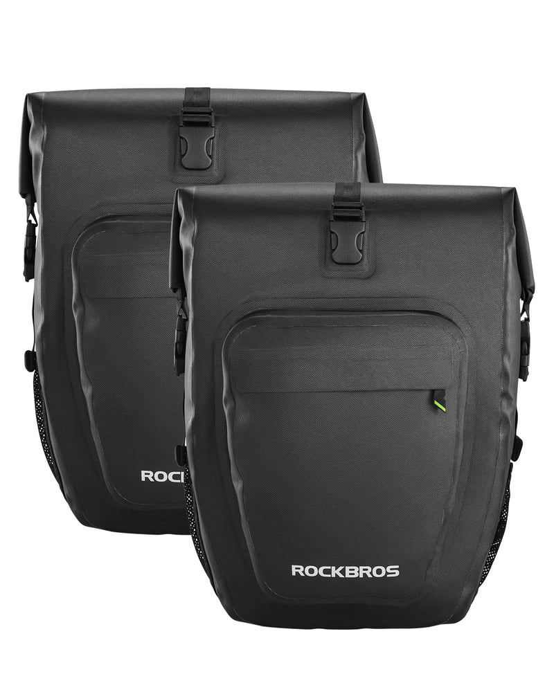 Load image into Gallery viewer, ROCKBROS 27L Waterproof Bike Pannier Bag Grocery Touring Cycling Large Capacity Rear Rack Bag
