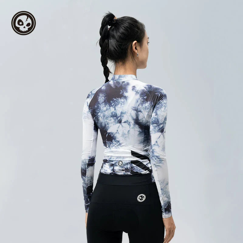 Load image into Gallery viewer, Velonuts Women Cycling Jersey  Breathable Long Sleeve Pro Team MTB/Road Jersey
