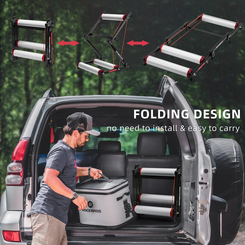 Load image into Gallery viewer, Foldable Adjustable Bike Rollers with Resistance for Indoor Exercise
