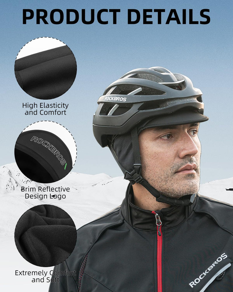 Load image into Gallery viewer, ROCKBROS Winter Cycling Caps for Men Women Windproof Hat with Sun Visor Under Helmet Liner
