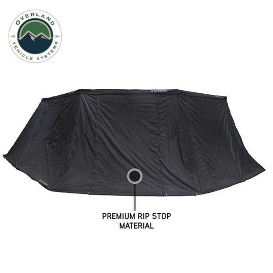 OVS XD Nomadic 270 Degree Awning & Wall Kit Combo - Lights, Black Out, Black Body , Trim, and Travel Cover