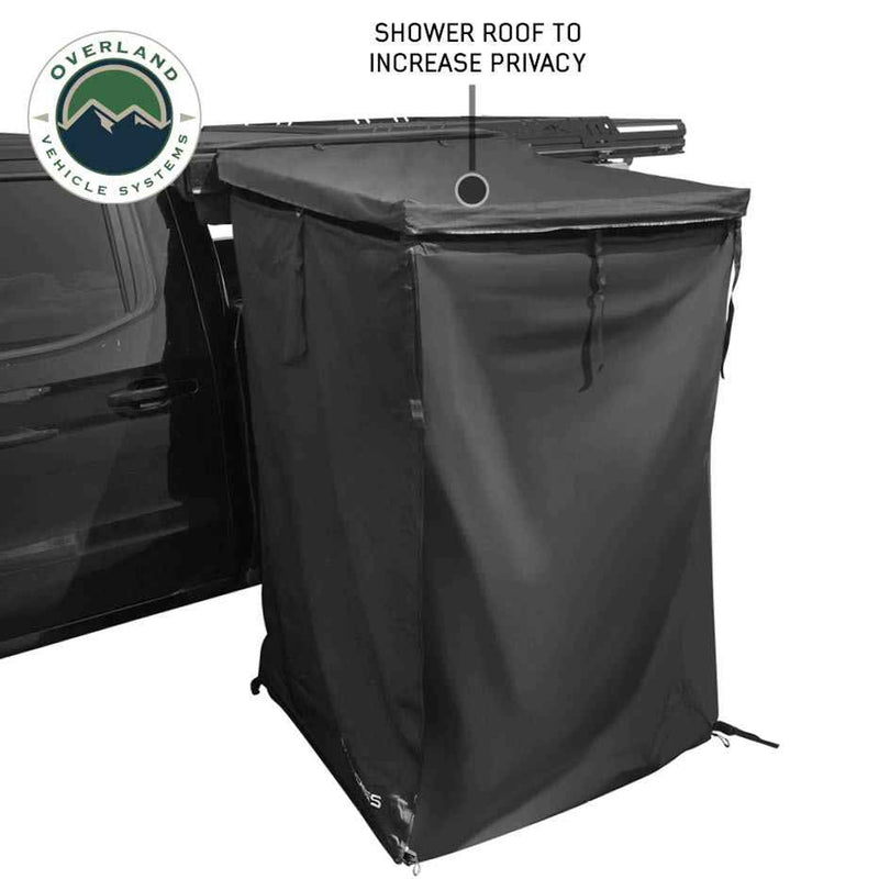 Load image into Gallery viewer, OVS XD Nomadic 90 Degree Pivot Shower Awning - Quick Deploying w/Light Strip &amp; Black Out
