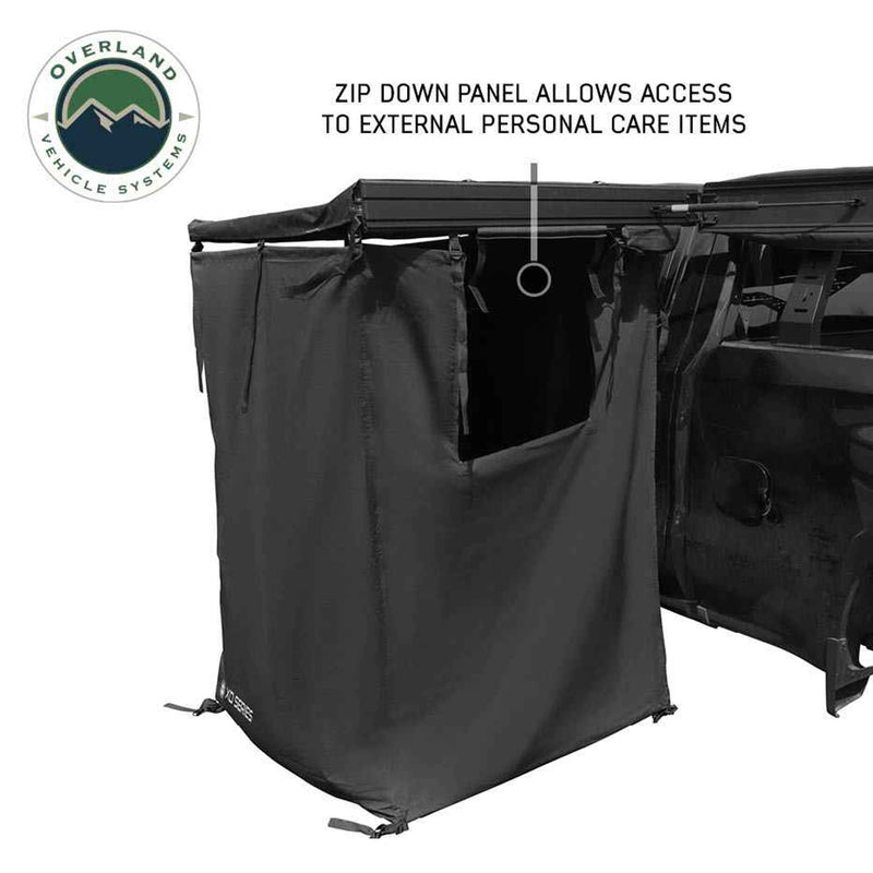 Load image into Gallery viewer, OVS XD Nomadic 90 Degree Pivot Shower Awning - Quick Deploying w/Light Strip &amp; Black Out
