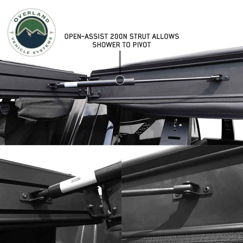 Load image into Gallery viewer, OVS XD Nomadic 90 Degree Pivot Shower Awning - Quick Deploying w/Light Strip &amp; Black Out

