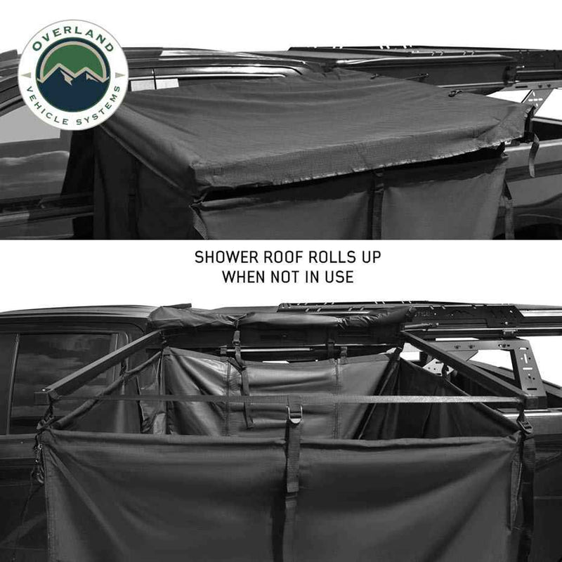 Load image into Gallery viewer, OVS XD Nomadic 90 Degree Pivot Shower Awning - Quick Deploying w/Light Strip &amp; Black Out
