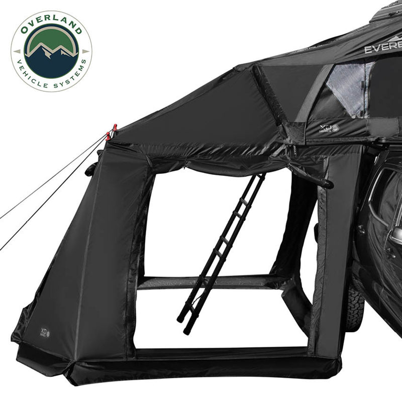 Load image into Gallery viewer, OVS XD Everest Annex Room Roof Top Tent Extension - Black Body Grey Trim
