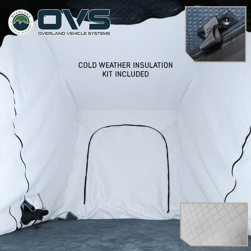 Load image into Gallery viewer, Overland Vehicle Systems XD K2 Clam Shell Pop Up 2 Person Aluminum Hard Shell Roof Top Tent, Blue Body &amp; Black Rainfly
